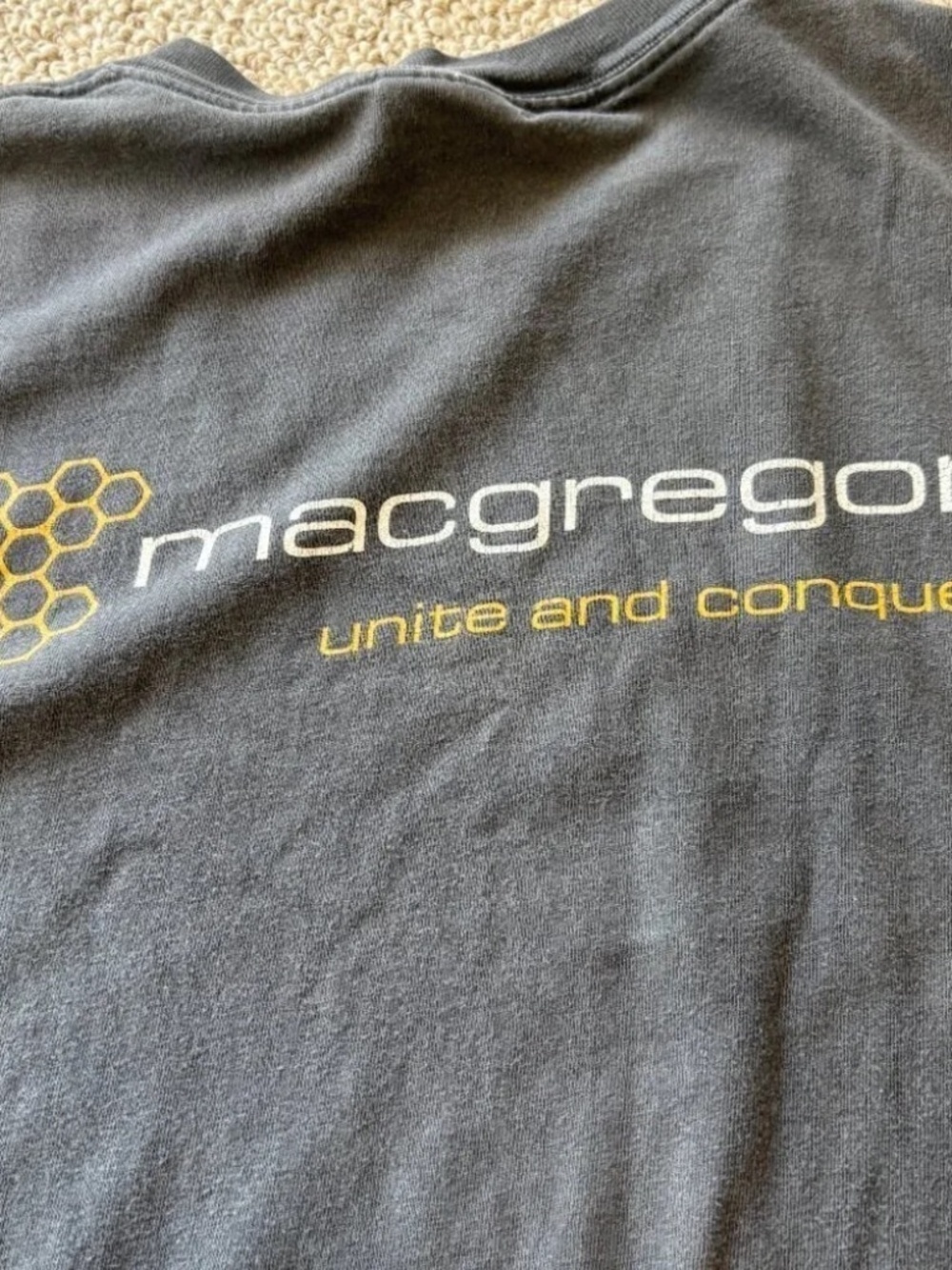 Vintage MacGregor Tech Tee XXL Single Stitch Hanes Beefy Faded Oversized Shirt - Picture 7 of 9